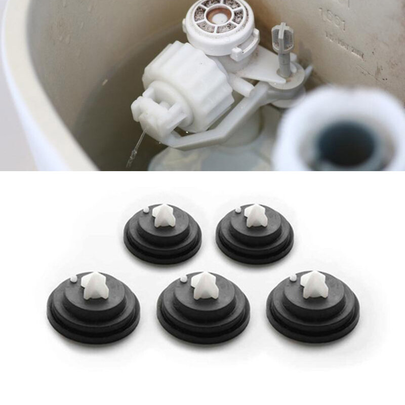 5pcs Toilet Fill Valve Gasket Inlet Filling Valve Diaphragm Float Valve Membrane Cistern Valve Washer Replacement Washer Seal