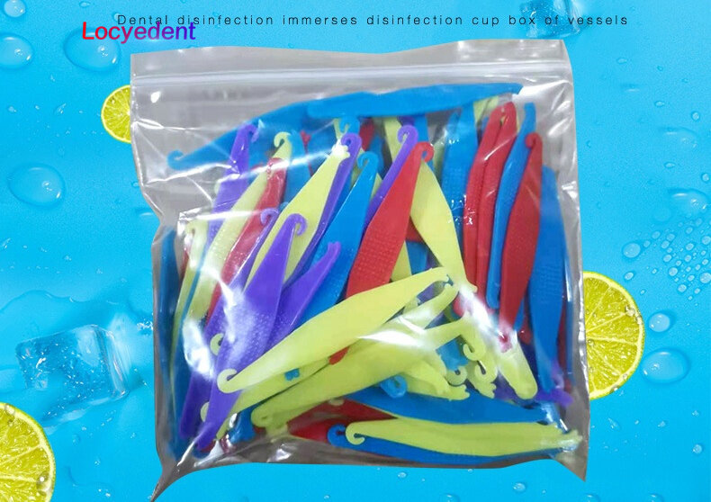 500pcs Mixed Color Dental Orthodontic Disposable Elastic Placing Hook Elastomeric Ligature Tie Placer Tooth Care Tools