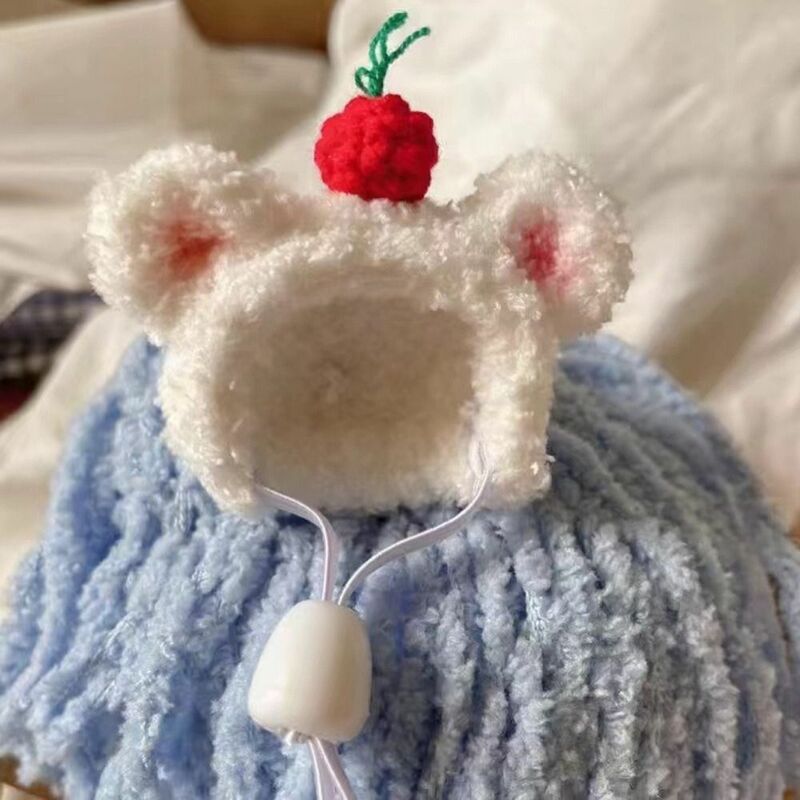 Plush Hamster Cap Doll Accessories Cute Hand Crocheted Cotton Doll Hat DIY Mini Doll Hat Girl's Toy