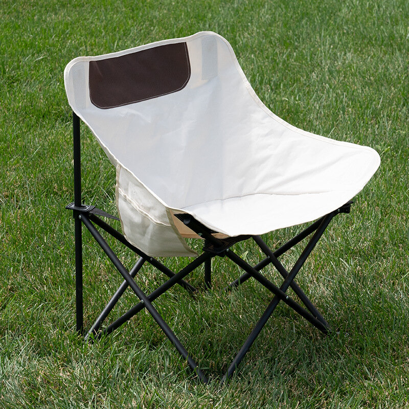 Portable Camping Chair Outdoor Thickened Cushion Folding Fishing Chairs Soft Stool Seat Comfortable Silla Plegable