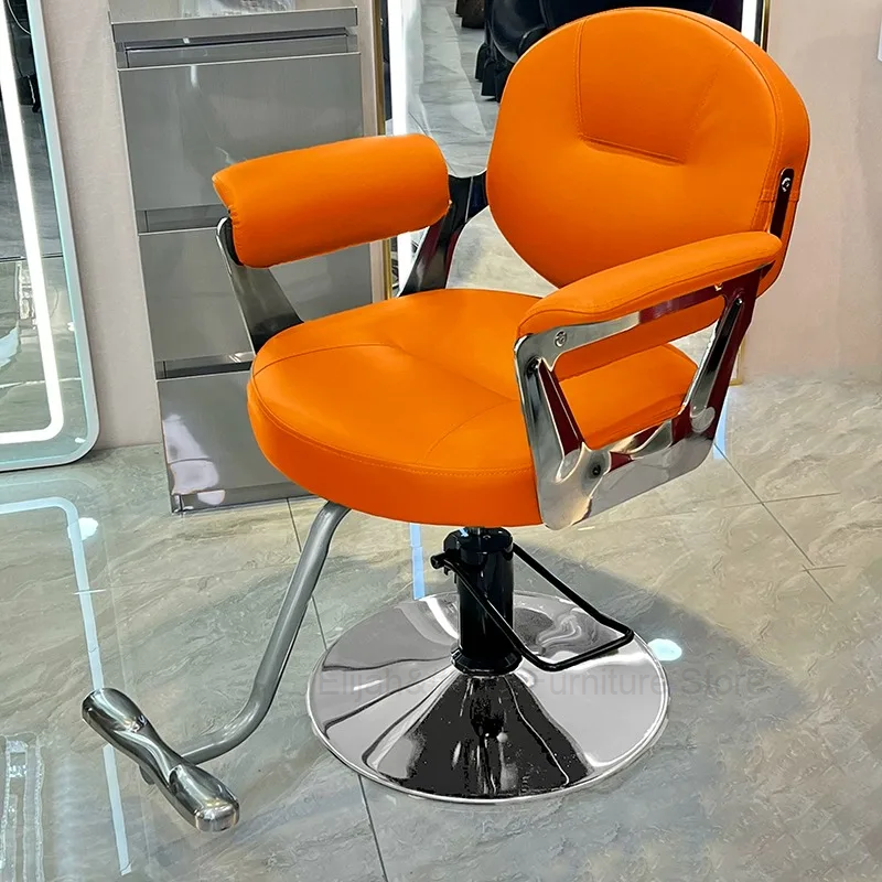 Silla de barberia เก้าอี้เสริมสวยเสริมสวยหรูหราสวยงามทันสมัยเก้าอี้ร้านตัดผม