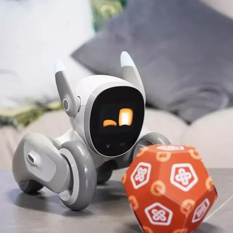 Perro Robot inteligente Loona Luna para mascotas, rompecabezas electrónico de inteligencia artificial, interacción emocional, compañero de Robot de escritorio