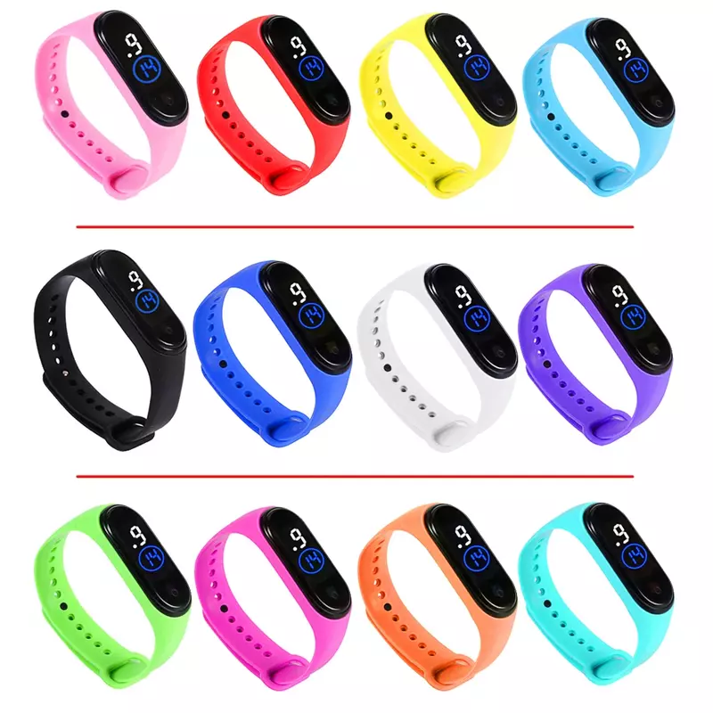 Waterproof Smart Touch Led Screen Children Electronic Watch Clock Kids LED Digital Watches Student Sports Bracelet for Boy Girl