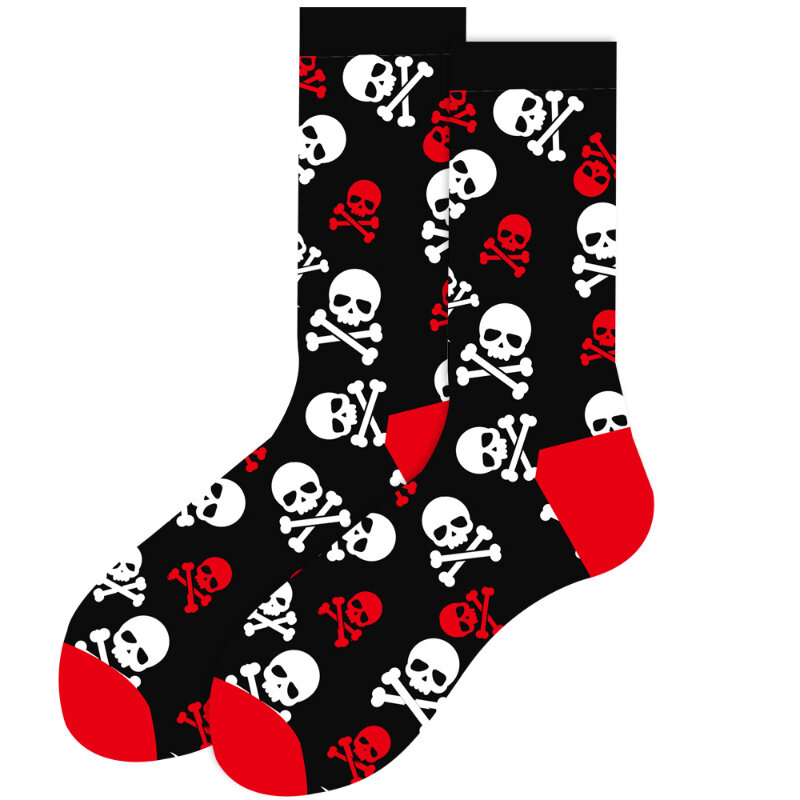 Autumn and Winter New Animal Socks, Geometric Men's Socks, Funny Skeleton Socks, Smiling Face Women's Trendy Socks