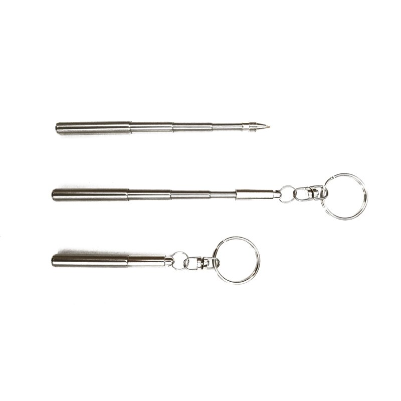 قلم حبر جاف معدني محمول ، سلسلة مفاتيح كيرينغ ، خارج الباب ، الفولاذ المقاوم للصدأ ، 1 قطعة