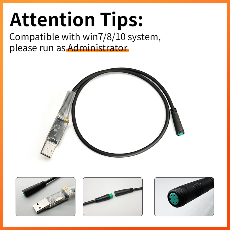 BAFANG E-Xe Đạp USB Lập Trình Cáp Kết Nối Máy Tính BBS01/BBS02/BBSHD Giữa Động Cơ Để Thay Đổi Của Động Cơ thông Số