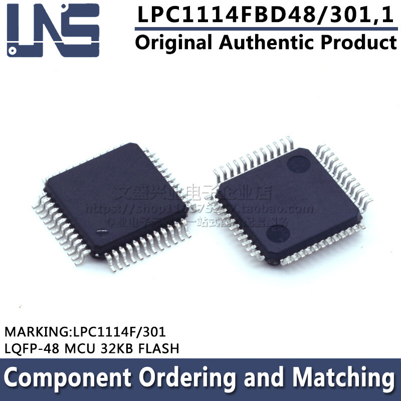 Cartão Flash MCU, LPC1114FBD48, LPC1114F, 301, LQFP-48, 302, 32KB