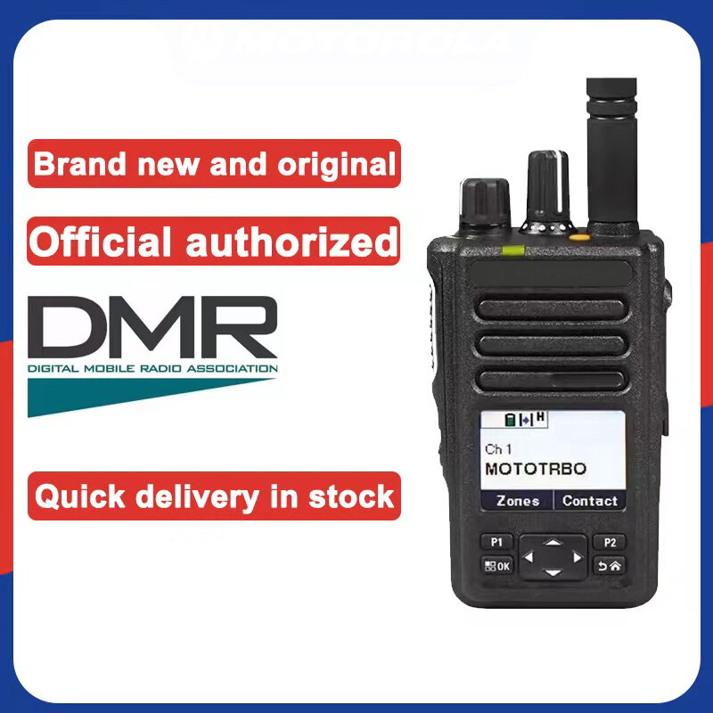 Intercomunicador bidireccional portátil, inalámbrico, resistente al agua IP68, DP3661e, E8628i, VHF, DMR, Ddigital
