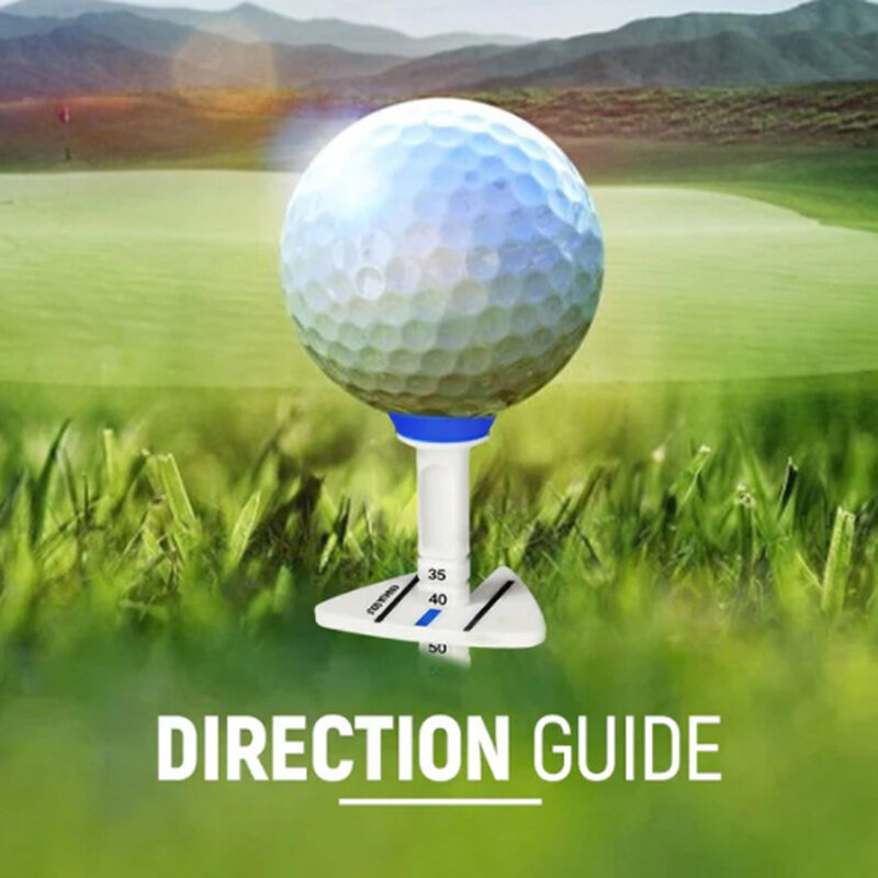 플라스틱 골프 공 거치대 다목적 골프 티, 더블 티, 높이 조준 방향 표시, 골프 놀이용 골프 티 액세서리