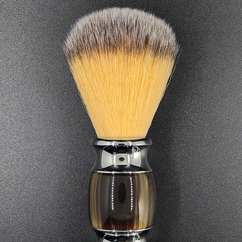 Synthetic Shaving Brush Durable Resin Handle Travel Brush,Lathering Well with Shaving Soap Cream for Men Wet Shave