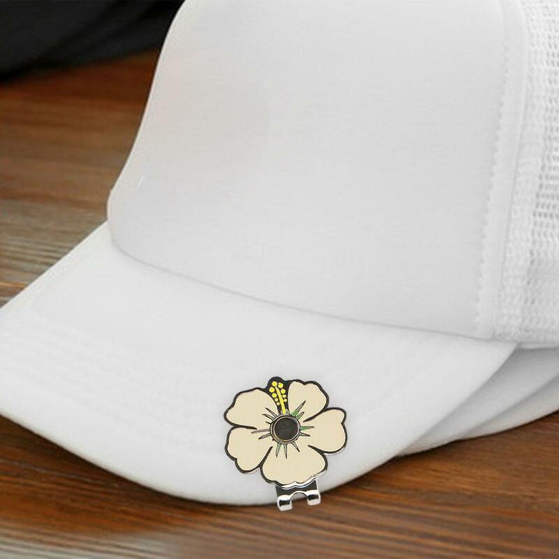 الجدة المعادن زهرة جولف الكرة ماركر ، حامل قبعة الجولف ، نعلق على قبعات قناع ، أداة علامة ، الألوان الزاهية ، هدية الغولف