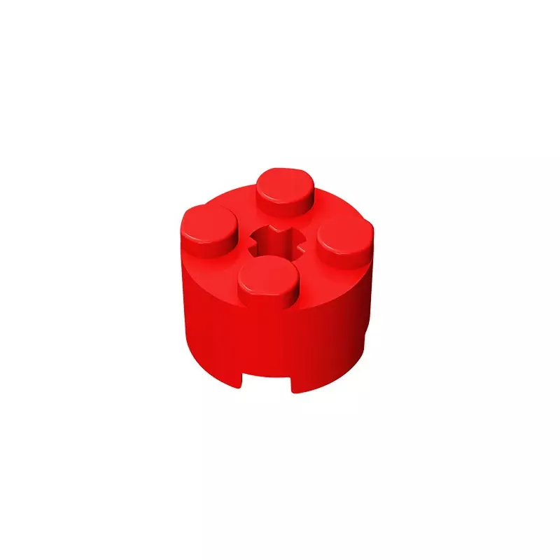 GDS-607 BRICK 16 W Gobricks Cross-2x2 telhas cilíndricas, Compatível com Lego, 6143, 3941, DIY, blocos de construção educacionais