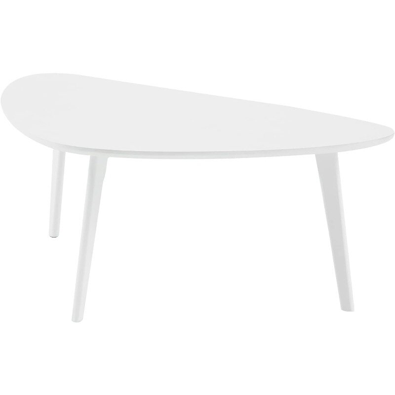 Mesa de centro pequeña de mediados de siglo, mesas ovaladas de madera modernas, estilo minimalista Retro, sala de estar elegante para, textura de madera Natural