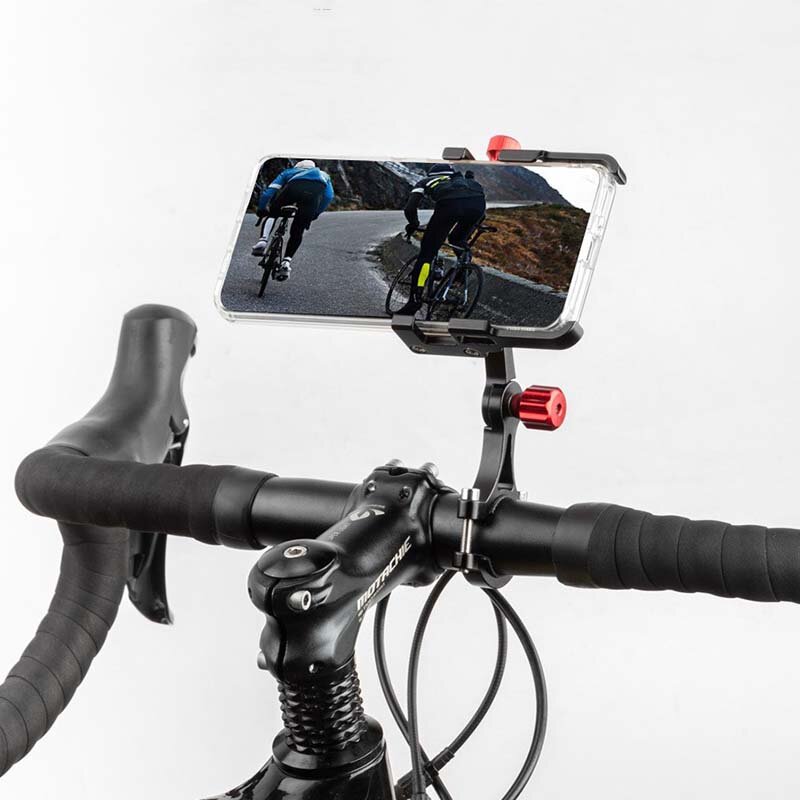 แท่นวางโทรศัพท์ระบบนำทางจักรยานไฟฟ้าแบบหมุนได้อลูมิเนียมอัลลอยด์ใหม่ dudukan ponsel sepeda