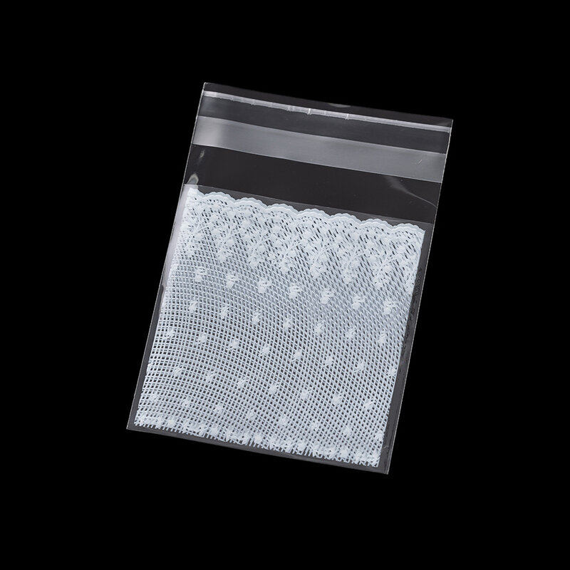 100 teile/los Kunststoff transparente Süßigkeiten Zellophan selbst klebende Taschen Schmuck Lagerung für Party Beutel Weihnachts geschenk Verpackung Taschen