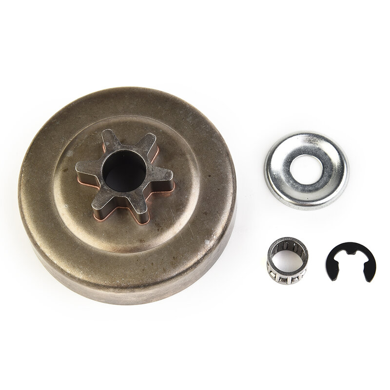 Needle Bearing Clutch Drum Sprocket Washer Spare parts Replacement Kit 3/8\\\" 6T For STIHL MS170 180 Tool E-Clip