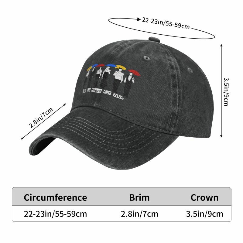Fashion Cotton Funny Friends TV Show Baseball Cap for Men Women Breathable Dad Hat Sun Protection