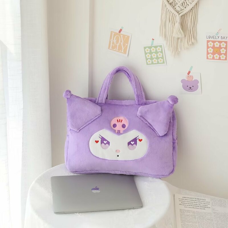 Sanrio – sac à dos peluche Hello Kitty pour filles, sac à bandoulière à motif cannelle, doux, Kuromi