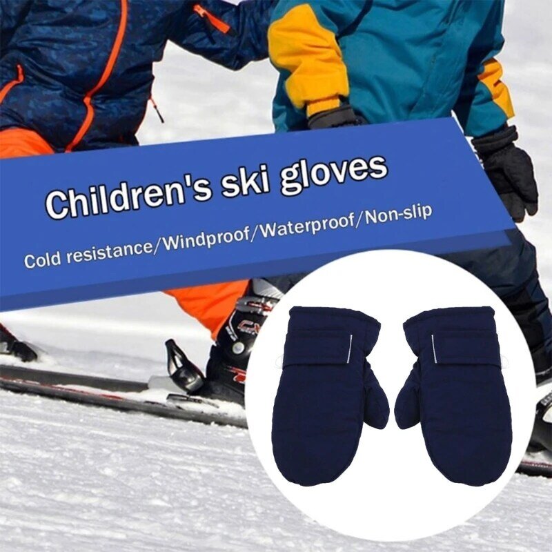 Luvas de neve isoladas para crianças luvas de esqui para crianças luvas de inverno para presente de meninos e meninas