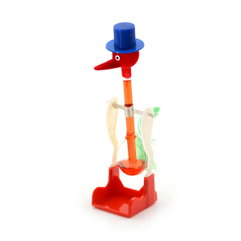 1PC Drinking Bird Dippy Lucky Novelty Happy Duck Bobbing Toy Physics Experiments Science Ideas Gifts Drinking Water