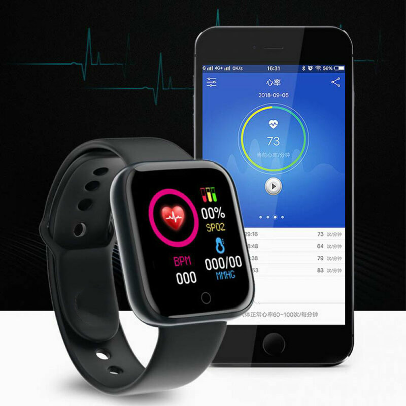 Reloj Digital inteligente para niños y mujeres, pulsera con reloj conectado, control del ritmo cardíaco, Bluetooth