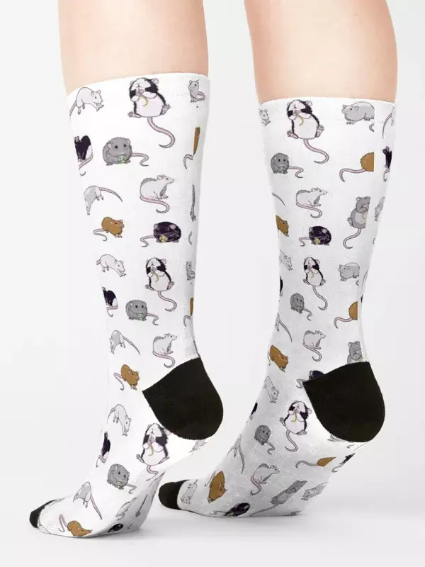Носки с крысами, мужская обувь, женские носки с мультяшным рисунком для мужчин