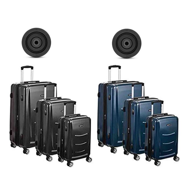 Roda bagasi, kopor troli pengganti roda katrol, Aksesori Universal 20-28 inci untuk bagasi A