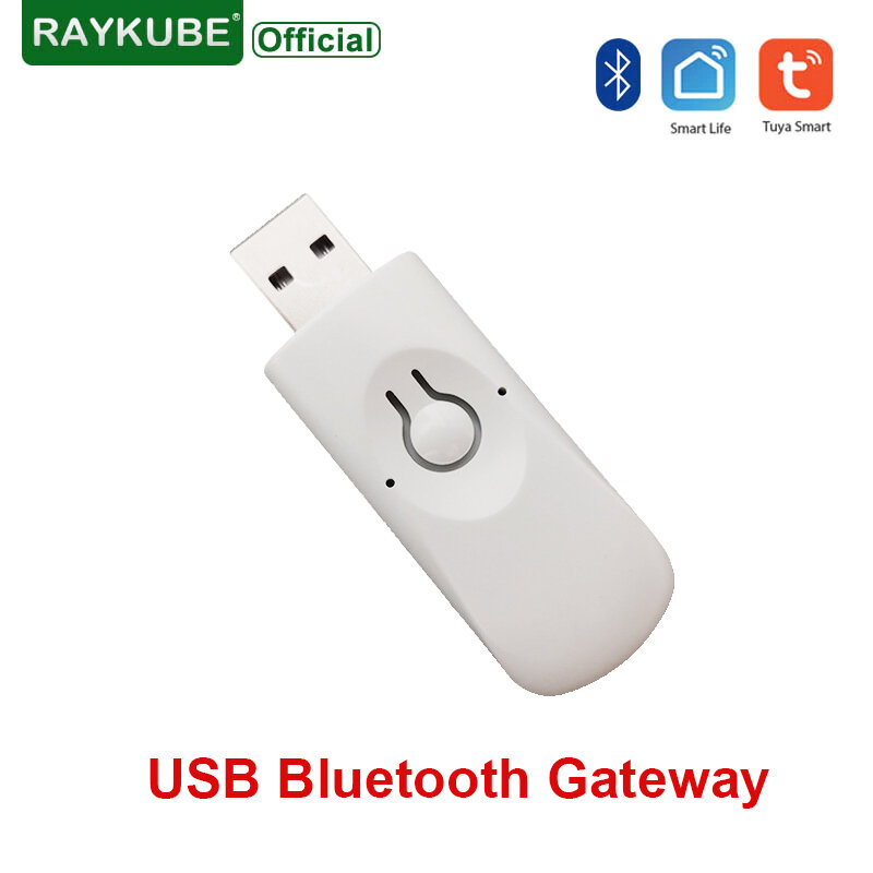 RAYKUBE-cerradura de puerta inteligente B4, adaptador inalámbrico con Bluetooth, Control remoto, para aplicación Tuya