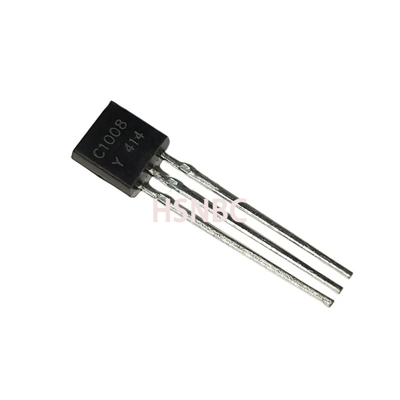 Transistor de potência NPN, 2SC1008, C1008, TO-92, novo, original, 200 PCes pelo lote