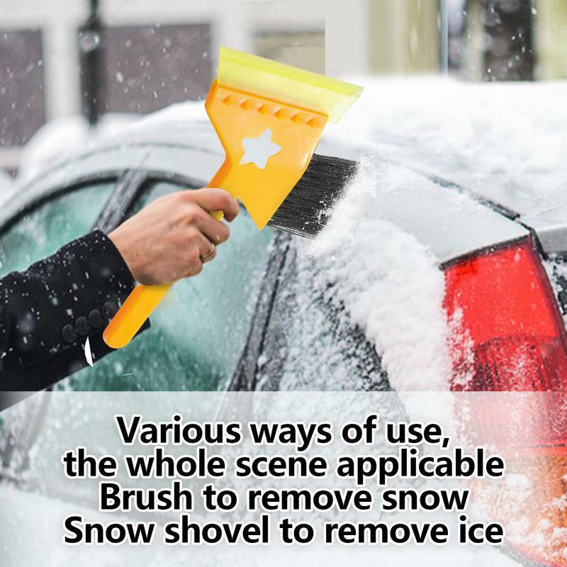 Pengikis es untuk kaca depan mobil pengeruk sikat salju untuk jendela mobil pengeruk salju 12.4 inci pembersih salju mobil sekop es