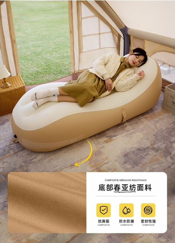Divano gonfiabile cuscino d'aria letto campeggio all'aperto portatile persona pigra pausa pranzo pavimento pavimentazione sedie a sdraio ad aria per uso domestico