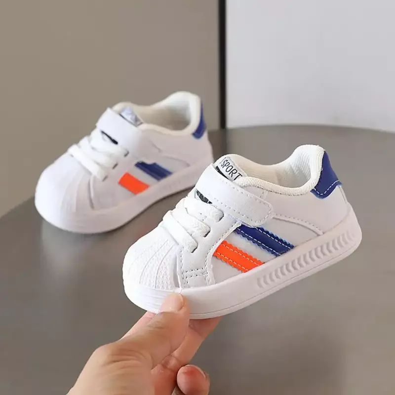 Designer Baby Shoe Spring Autumn Boy Girls Soft-soled Walking Breathable Casual Shoes Toddler Children Non-slip White Sneakers