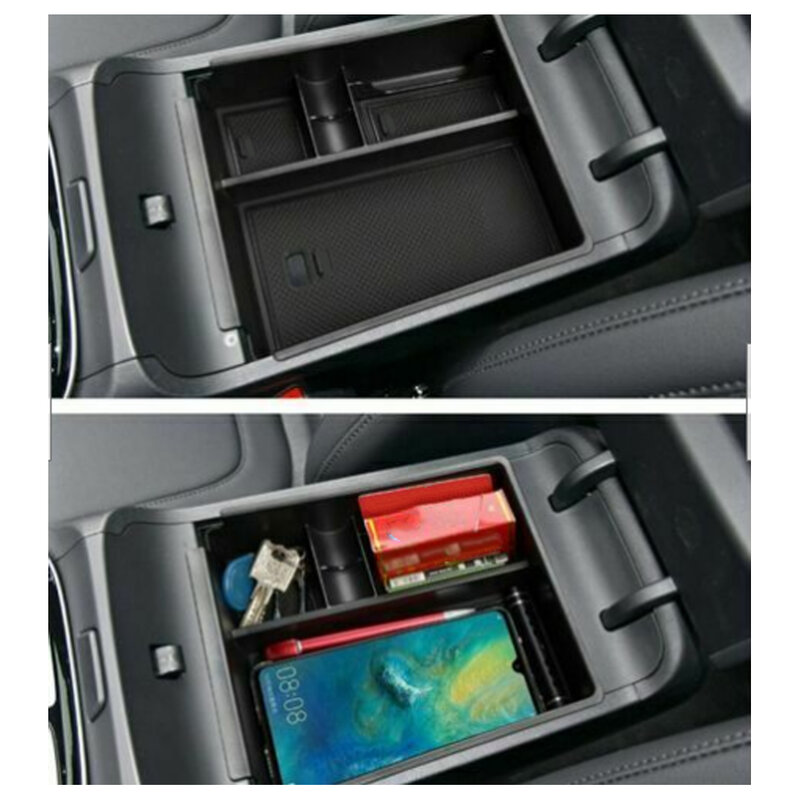 Черный Автомобильный контейнер для хранения в подлокотнике центральной консоли, органайзер, подставка для Hyundai Santa Cruz 2022