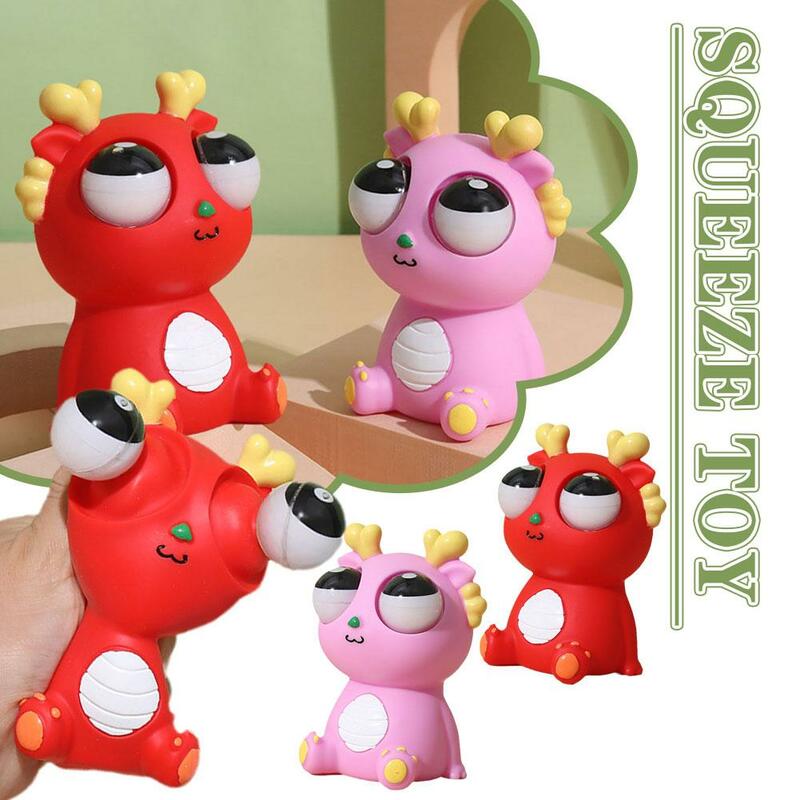 Squeeze Toy Augapfel Burst Drachen Patent Cartoon niedlich lindern Angst Erwachsene Erleichterung lustige Puppe Stress Augen explosiven Streich Dr. i3v8