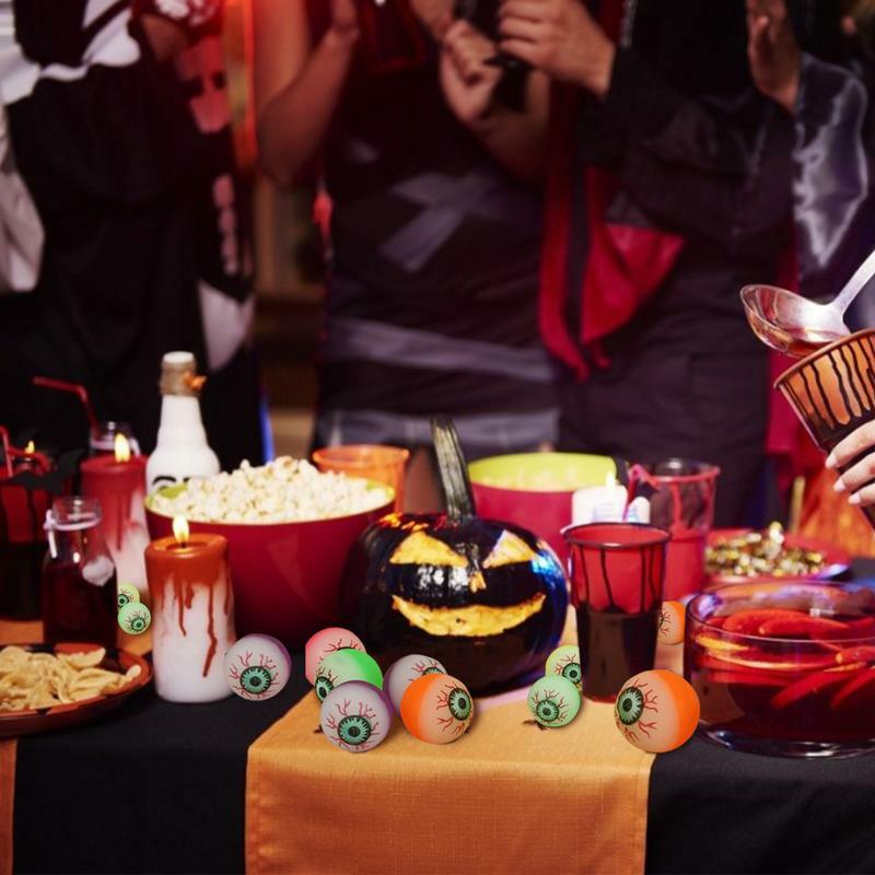 20/40 Buah 32Mm Bola Mata Palsu Halloween Bercahaya Dalam Gelap Bola Mata Tipuan Pesta Halloween Dekorasi DIY Warna Acak