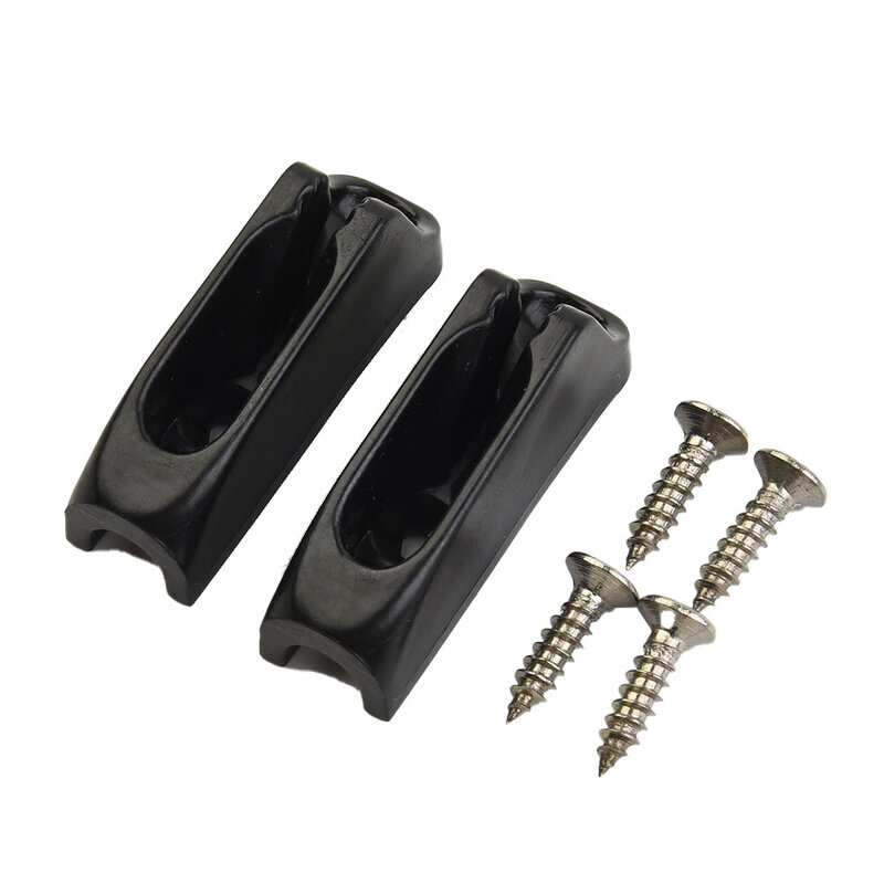 Corda autobloccante corda nera Clam Cleat Cord Lock facile da regolare bullone a vite in Nylon diametro 3mm cavo autobloccante durevole