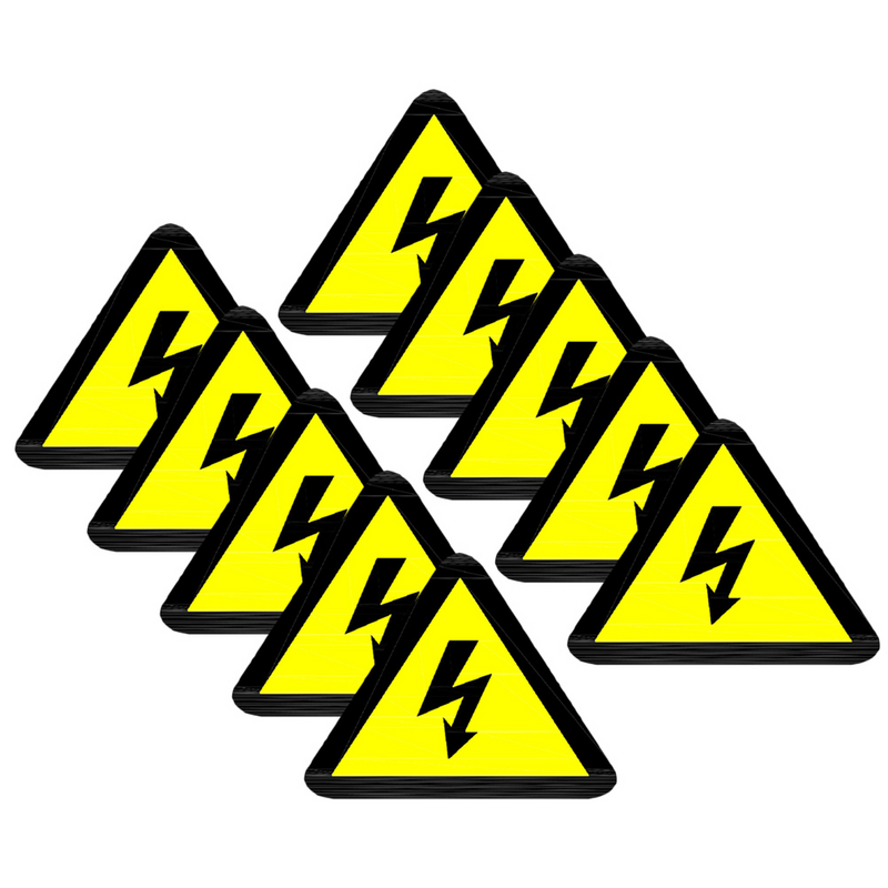 Samoprzylepna naklejki z Logo elektryczna kalkomanie ostrzegawcza Panel elektryczny etykieta na ogrodzenie z etykietami ostrzegawczymi wysokiego napięcia