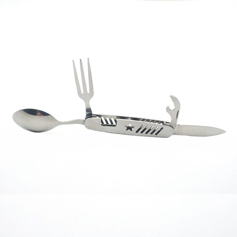 Couteau de pique-nique Portable, multi-outil détachable, cuillère de camping pliable fourchette fourchette couverts de table, couteau, ouvre-bouteille, 2022