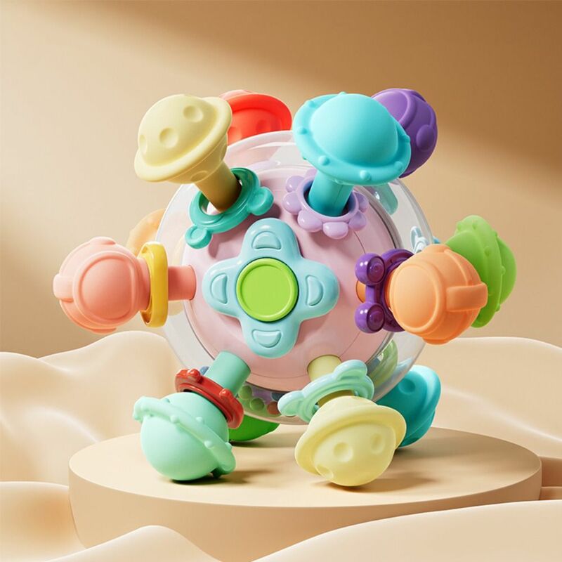 Kleurrijke Baby Sensorisch Tandjes Speelgoed Bpa Vrij Loodvrij Multi-Sensorisch Babyspeelgoed Veiligheid Food Grade Vroege Educatieve Speelgoed Peuters
