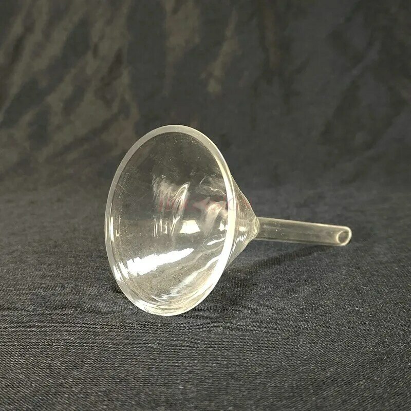 Entonnoir en verre à cône triangulaire de 60mm de diamètre, équipement d'expérimentation chimique