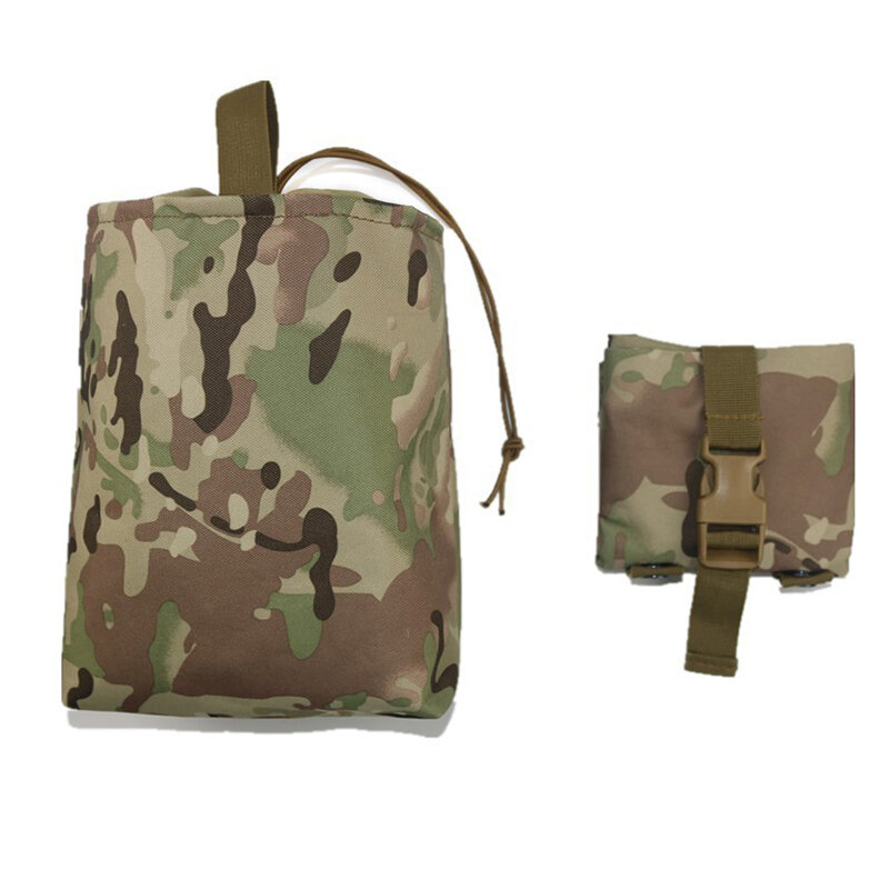 전술 접이식 유틸리티 복구 EDC 가방 포켓 군사 접이식 허리 팩, 탄창 덤프 드롭 파우치, 1 개
