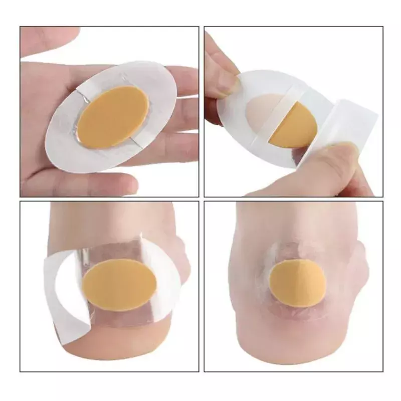 30pcs Gel Heel Protector Foot Patches Adhesive Blister Pads Hydrocolloid Heel Liner Shoes Stickers Pain Relief Plaster Foot Care