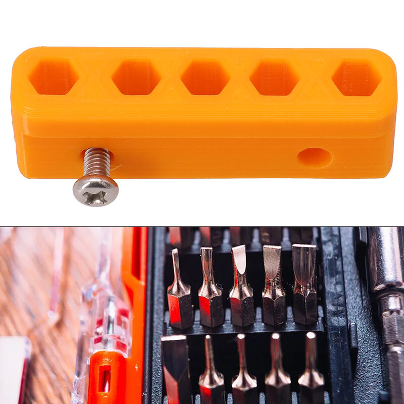 1Pc Universal Magnetic Drill Holder With Screws Magnetic Bit Holder 5 Spots Drill Bit Organizer For 18V Tools