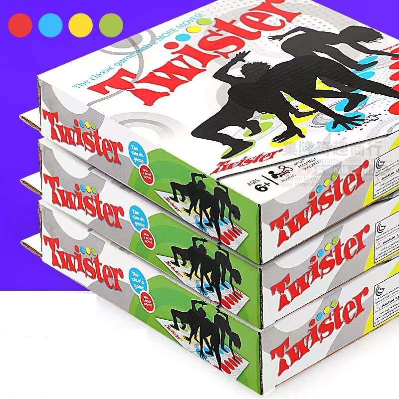 Twister Jogo Multiplayer Party Games, Jumbled Bigger Mat, Pontos Mais Coloridos, Família, Kids Party Game, Compatível com Alexa