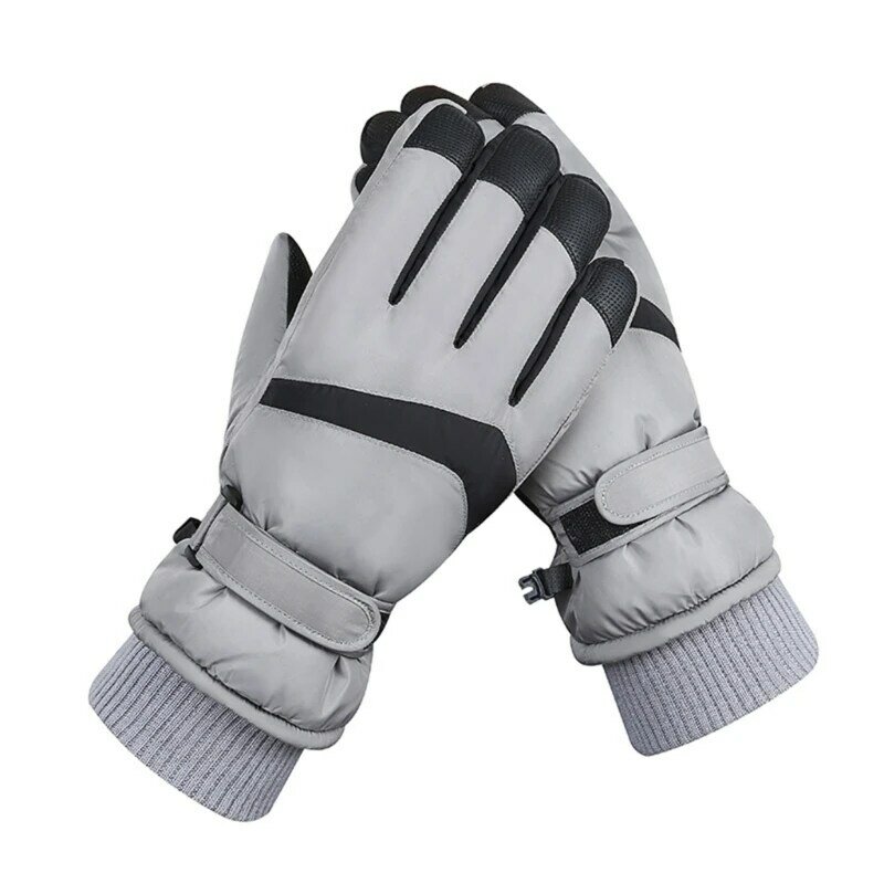 Guantes cálidos invierno para pantalla táctil, guantes impermeables para Snowboard invierno para adultos
