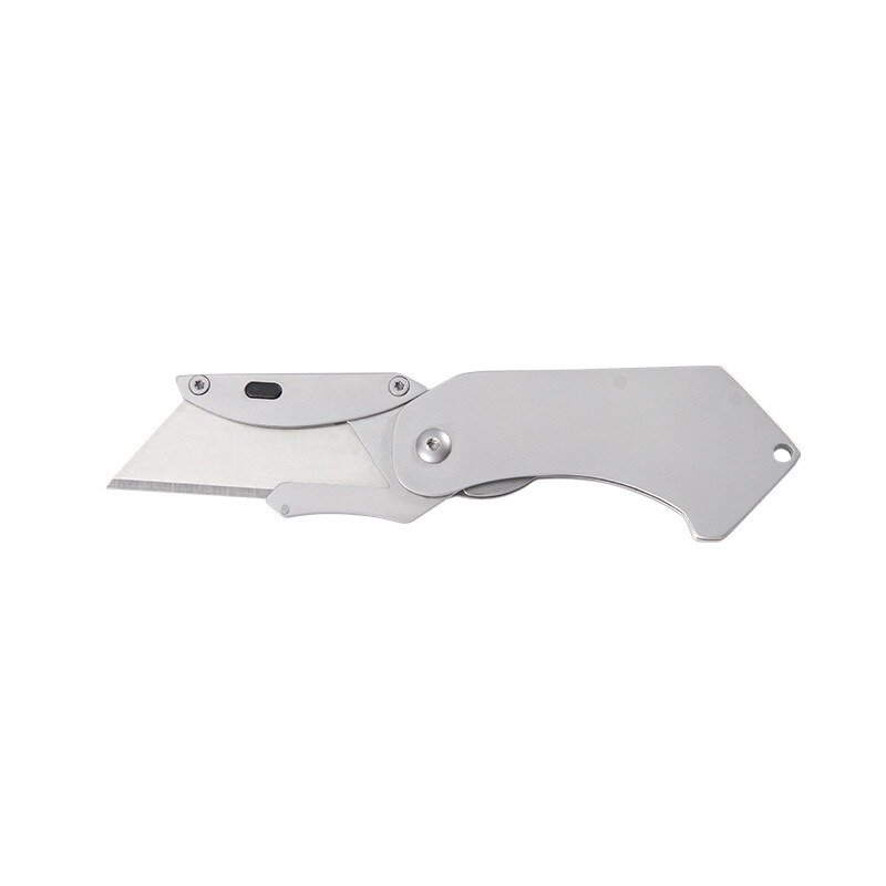 多目的ステンレス鋼折りたたみ式ユーティリティナイフ、厚みのある金属製edcポータブルポケットナイフ、sk5ブレードボックスカッター、屋外ホームナイフ
