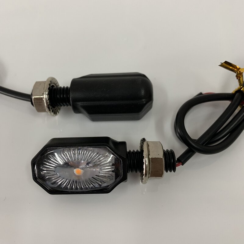 2PCS Universal Mini Motorcycle Turn Signal Flashers Plastic Refitting Accessories Easy Installation For Suzuki Honda