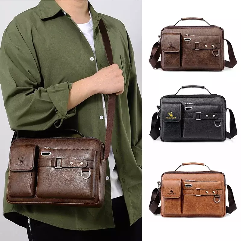 Herren taschen Luxus Leder Handtasche Herren Tasche Business Marke Koffer Executive Seite Damen Aktentasche Mann Laptop