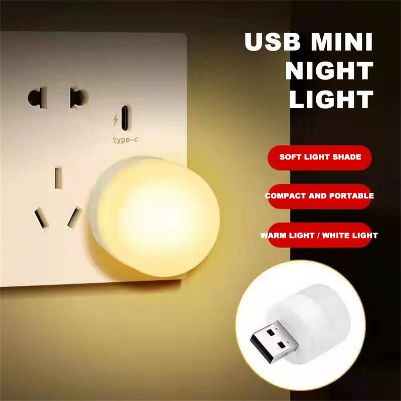 2pcs Mini USB LED Night Light Deer Night Light Bedroom Energy-saving Light Kitchen Lamp Decoration Table Lamp For Kids Gift