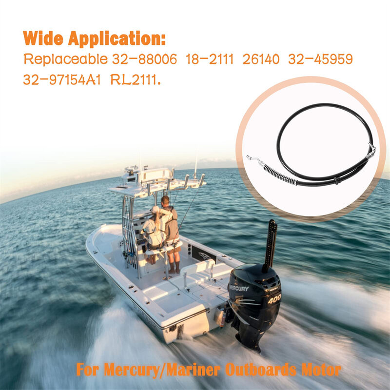 Anx 18-2111 Marine Power Trimslang Voor Kwik/Marinier Buitenboordmotor, Grote Diameter 1/4 "Vervangt 32-45959 32-88006 32-97154a1